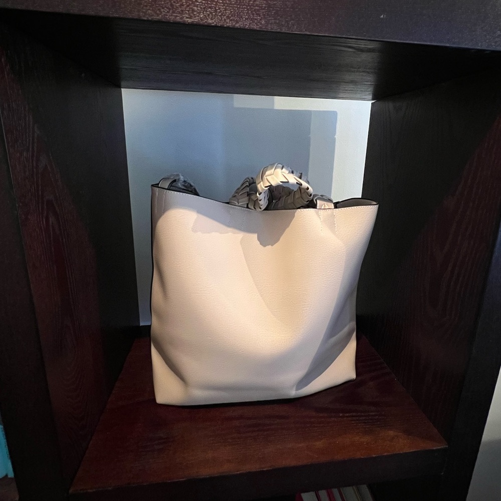 NEW! Jules Kae x Rachel Zoe Blush Box of Style Vegan Leather Tote Bag